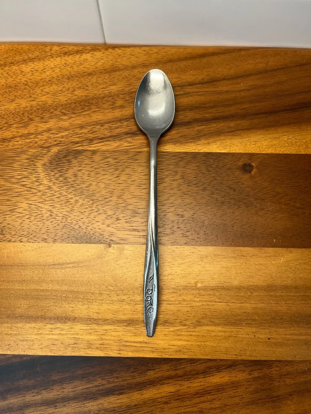 Vintage Superior Stainless USA Radiant Rose Iced Tea Spoon